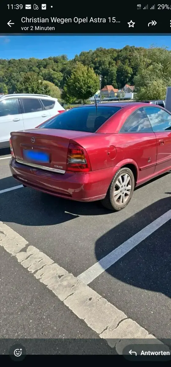 Second-hand Opel Astra 125 CP (91 kW) 2001 Roșu Coupe