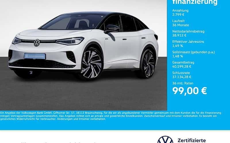 Gletscherweiß metallic Gebraucht 2025 VW ID.5 GTX SUV | 41.711 € (Fairer Preis) - Bild 1/4