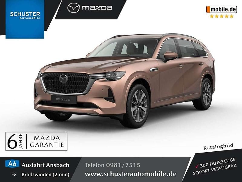 Grau Neu 2025 Mazda CX-80 Takumi-Line SUV | 59.980 € (Fairer Preis) - Bild 1/3