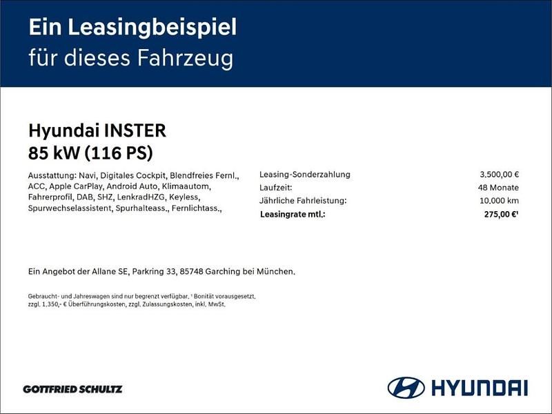 Neu Hyundai Inster Trend 85 kW (116 PS) 2026 Schwarz Kleinwagen