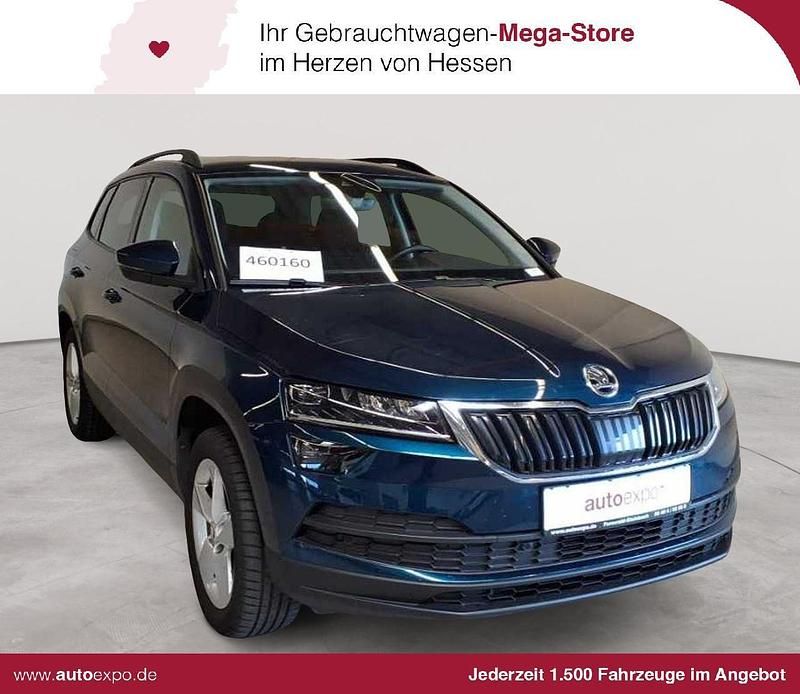 Blau Gebraucht 2021 Skoda Karoq Ambition SUV | 19.789 € (Superpreis) - Bild 1/4