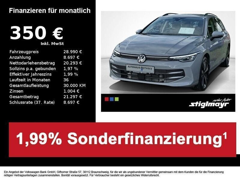 Grau Gebraucht 2024 VW Golf VIII Life Kombi | 28.990 € (Fairer Preis) - Bild 1/4