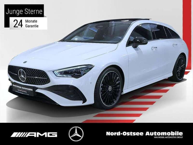 Unilack polarweiß Gebraucht 2024 Mercedes CLA200 Shooting Brake AMG Kombi | 34.790 € (Fairer Preis) - Bild 1/2