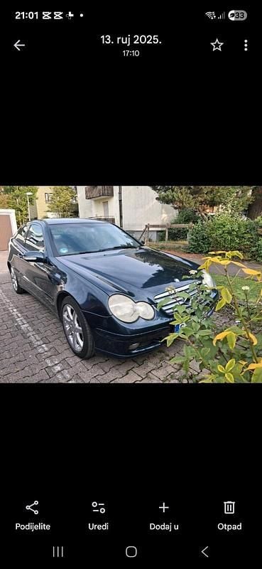 Gebraucht Mercedes C180 163 PS (119 kW) 2003 Blau Coupé