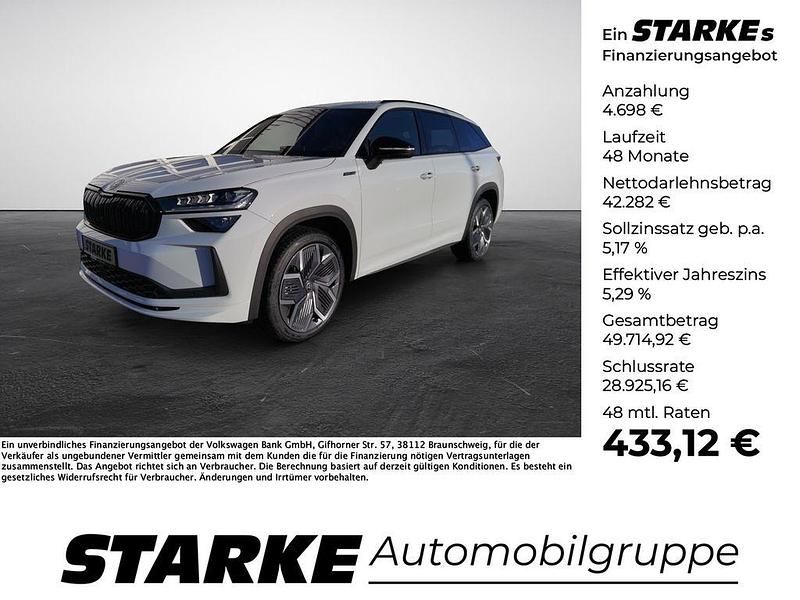 Moonweiß perleffekt Gebraucht 2025 Skoda Kodiaq SportLine SUV | 46.980 € (Fairer Preis) - Bild 1/4
