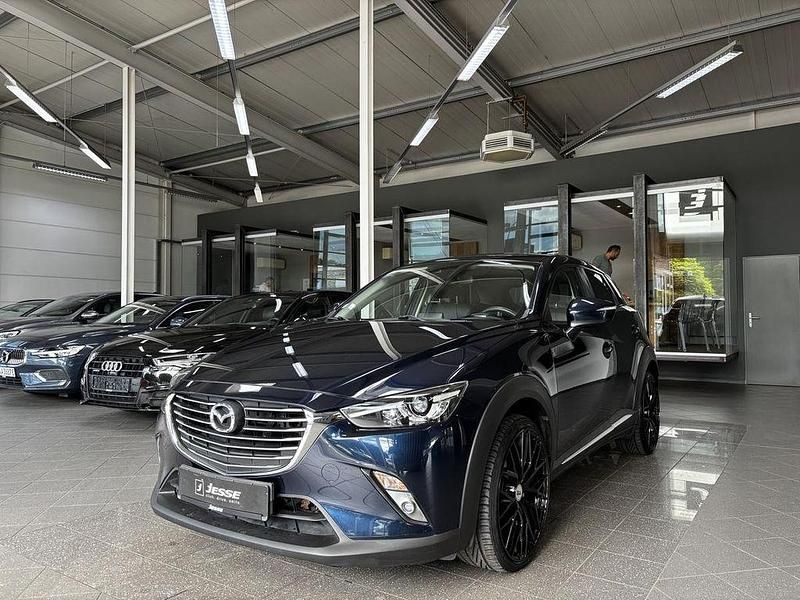 Blau Gebraucht 2017 Mazda CX-3 Sports-Line SUV | 15.490 € (Fairer Preis) - Bild 1/4