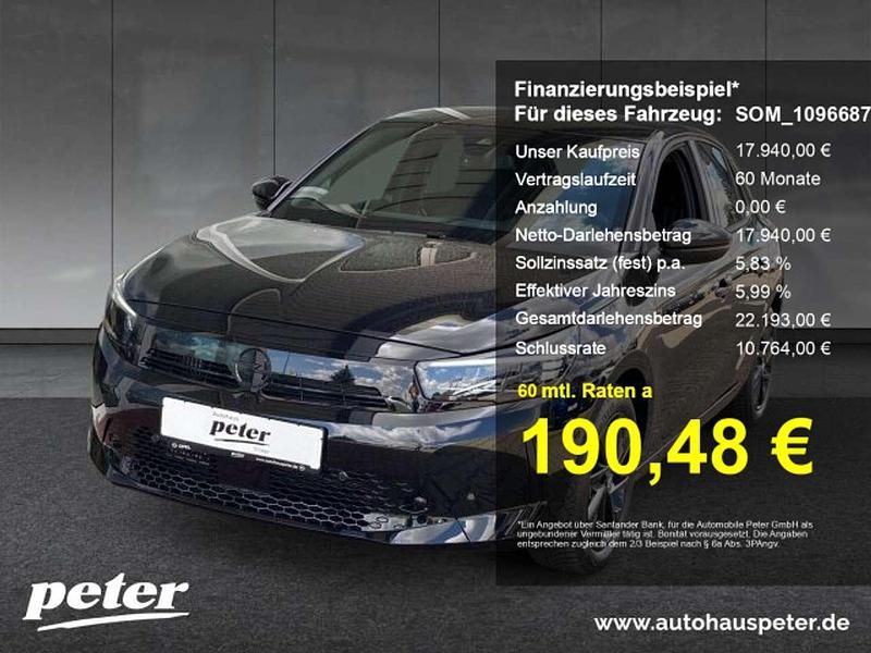 Lackierung schwarz perla nera/ Gebraucht 2024 Opel Corsa Kleinwagen | 17.940 € (Fairer Preis) - Bild 1/4