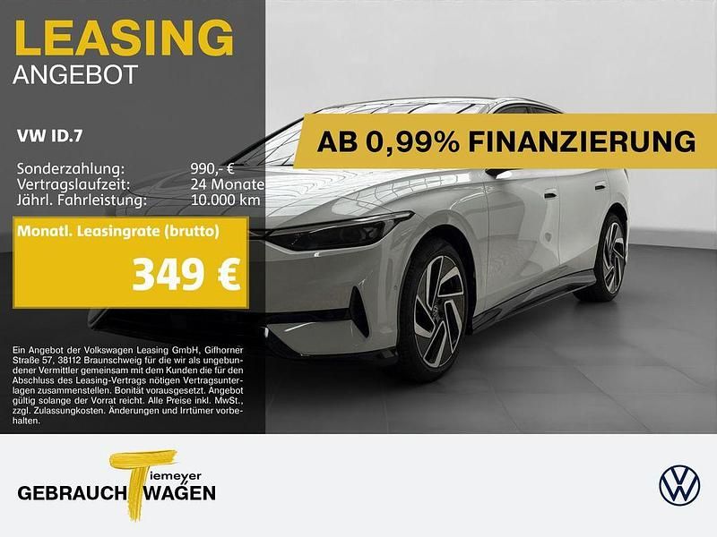 Weiß Gebraucht 2024 VW ID.7 Pro Limousine | 44.970 € - Bild 1/4