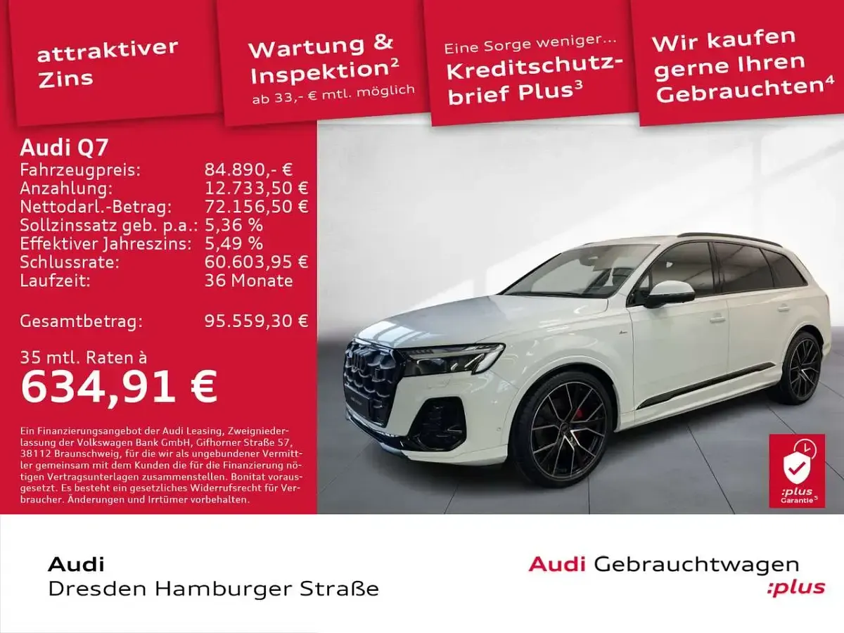 Gebraucht Audi Q7 S-Line 286 PS (210 kW) 2026 Weiß SUV