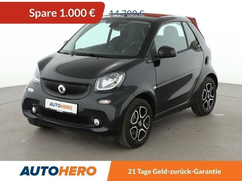 Schwarz Gebraucht 2017 Smart ForTwo Cabrio Prime Cabrio | 13.700 € (Fairer Preis) - Bild 1/3