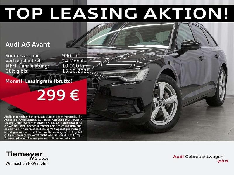 Mythosschwarz metallic Gebraucht 2025 Audi A6 Advanced Kombi | 51.320 € (Superpreis) - Bild 1/4