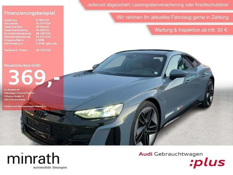 Kemoragrau metallic Gebraucht 2022 Audi e-tron GT quattro Ambiente Limousine | 48.700 € (Superpreis) - Bild 1/4