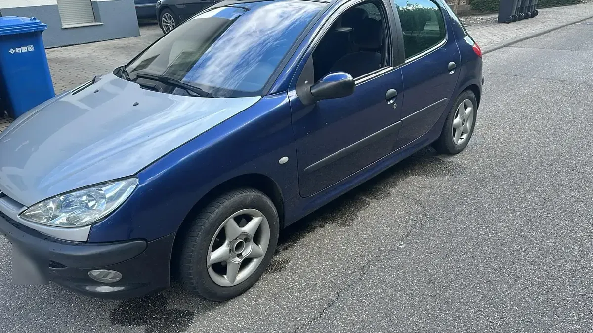 Gebraucht Peugeot 206 90 PS (66 kW) 2002 Blau Kleinwagen