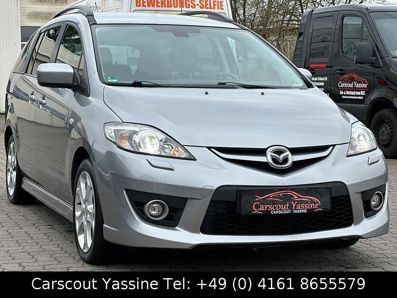 Gebraucht Mazda 5 Active Plus 145 PS (106 kW) 2010 Silber Van / Kleinbus