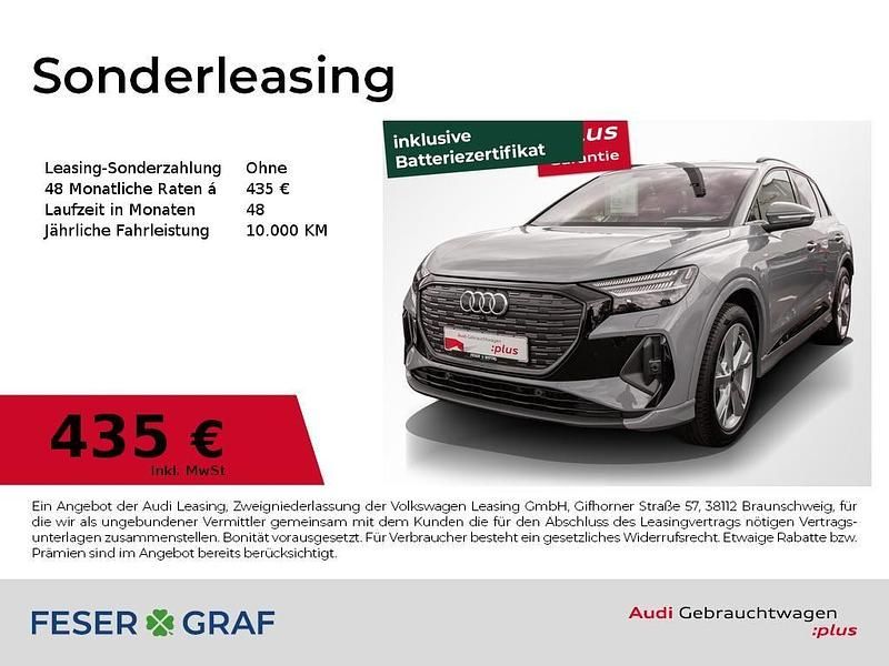 Kieselgrau Gebraucht 2024 Audi Q4 e-tron Advanced SUV | 47.990 € (Fairer Preis) - Bild 1/4
