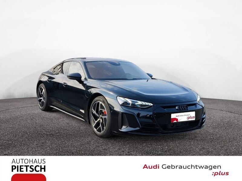 Schwarz (mythosschwarz metallic) Gebraucht 2022 Audi RS e-tron GT Ambiente Limousine | 74.980 € - Bild 1/4