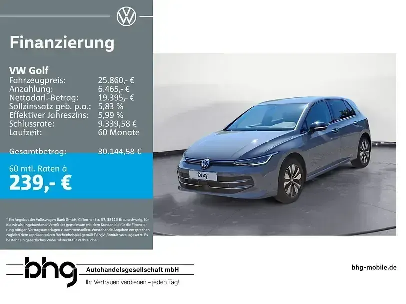 Gebraucht VW Golf VIII Life 150 PS (110 kW) 2025 Limousine