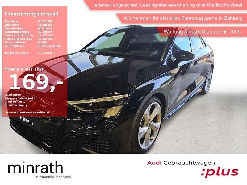 Schwarz Gebraucht 2024 Audi S3 Ambiente Limousine | 39.020 € (Superpreis) - Bild 1/4