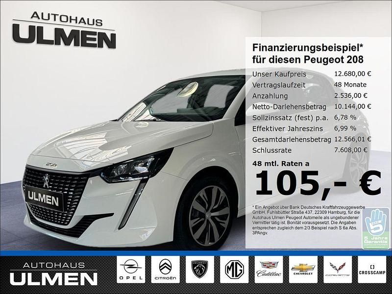 Weiss Gebraucht 2020 Peugeot 208 Active Kleinwagen | 12.680 € (Fairer Preis) - Bild 1/4