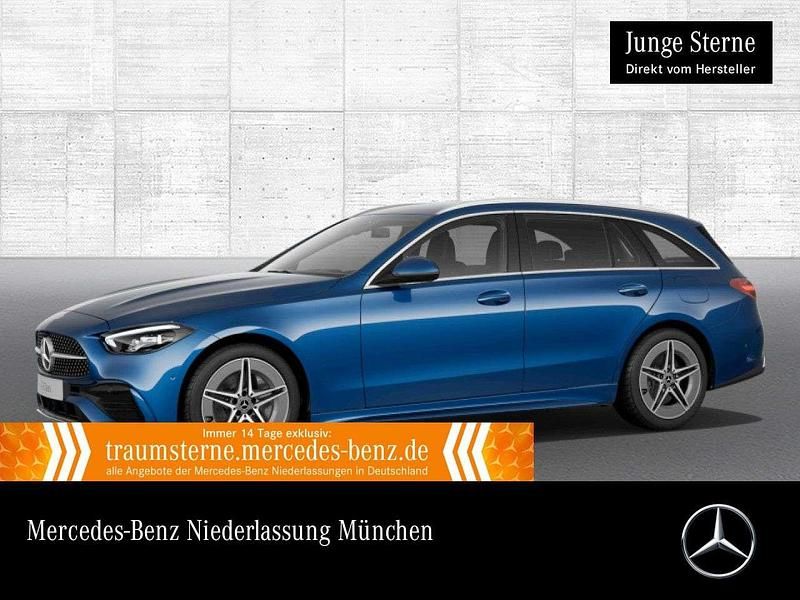 Spektralblau Gebraucht 2024 Mercedes C300e AMG Kombi | 40.990 € - Bild 1/3