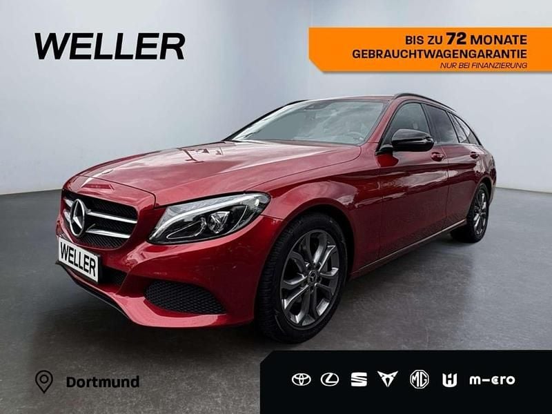 Dunkelrot Gebraucht 2017 Mercedes C250 Avantgarde Kombi | 19.990 € (Superpreis) - Bild 1/3