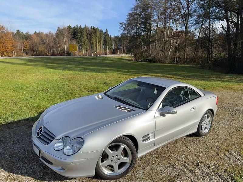 Silber Gebraucht 2002 Mercedes SL500 Cabrio | 26.900 € - Bild 1/4