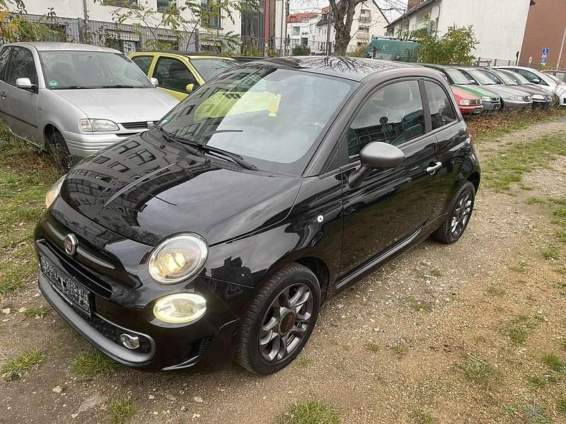 Colore esterno vesuvio schwarz Gebraucht 2019 Fiat 500S Sport Kleinwagen | 9.950 € (Guter Preis) - Bild 1/4