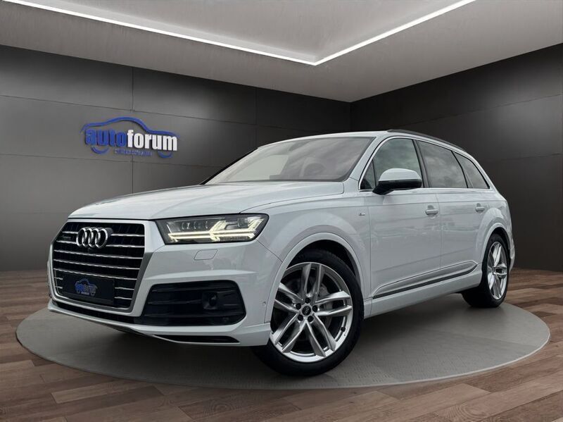 Weiß Gebraucht 2019 Audi Q7 S-Line SUV | 48.990 € (Teuer) - Bild 1/4