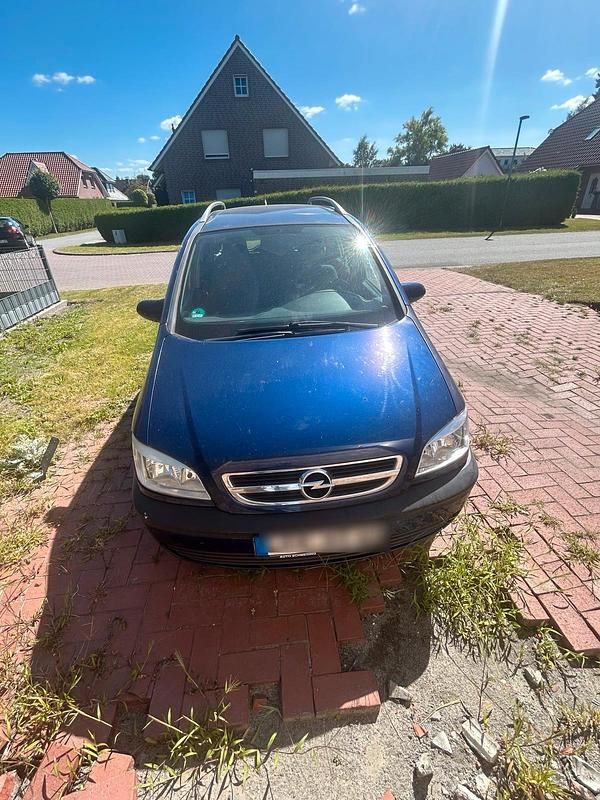 Blau Gebraucht 2004 Opel Zafira Van / Kleinbus | 700 € (Guter Preis) - Bild 1/4