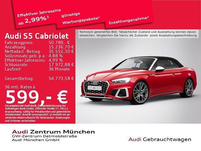 Gebraucht 2023 Audi S5 Ambiente Cabrio | 50.789 € (Fairer Preis) - Bild 1/2