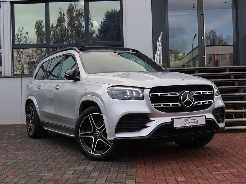 Silber Gebraucht 2021 Mercedes GLS350 AMG line SUV | 65.900 € (Superpreis) - Bild 1/4