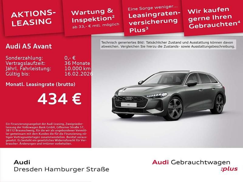 Chronosgrau metallic Gebraucht 2025 Audi A5 Sport Kombi | 48.890 € (Superpreis) - Bild 1/3