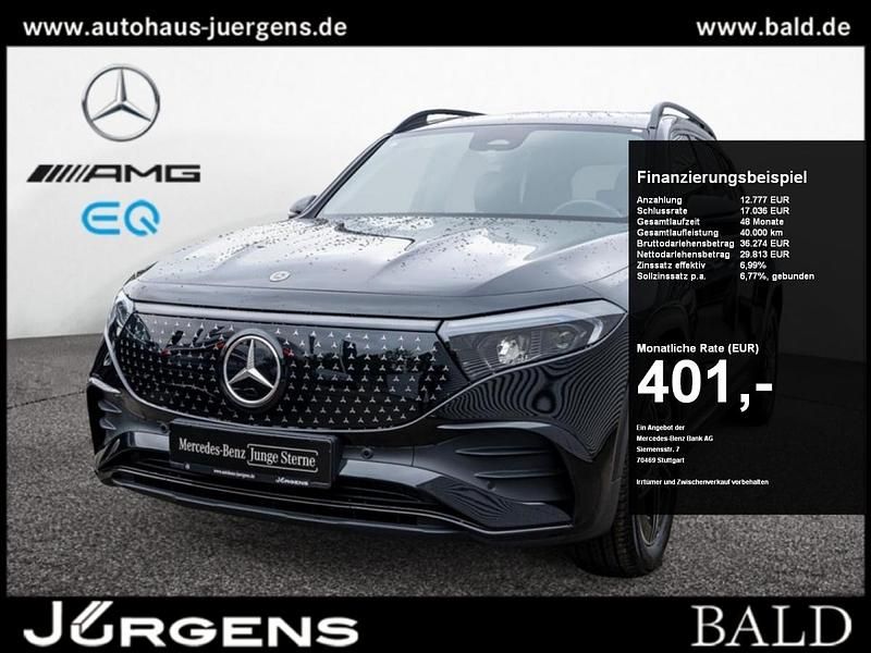 Schwarz kosmosschwarz metallic Gebraucht 2024 Mercedes EQB350 AMG SUV | 41.490 € (Fairer Preis) - Bild 1/4