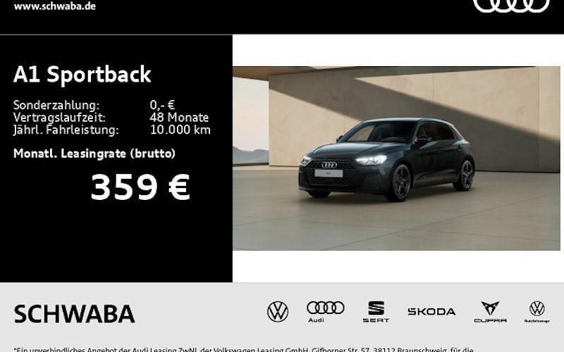 Schwarz Gebraucht 2025 Audi A1 Sportback Ambiente Kleinwagen | 29.890 € (Etwas zu teuer) - Bild 1/4