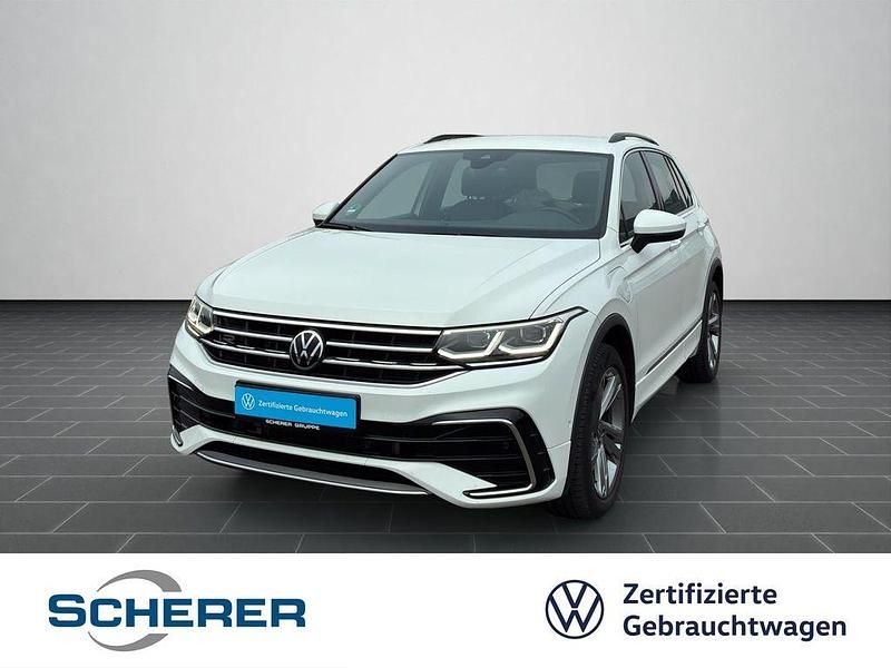 Pure white Gebraucht 2022 VW Tiguan R-line SUV | 32.810 € (Fairer Preis) - Bild 1/4