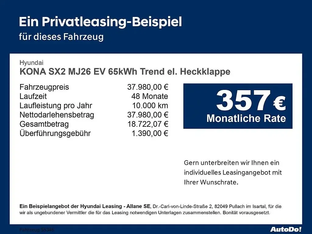 Neu Hyundai Kona Trend 150 kW (204 PS) 2026 Grau SUV