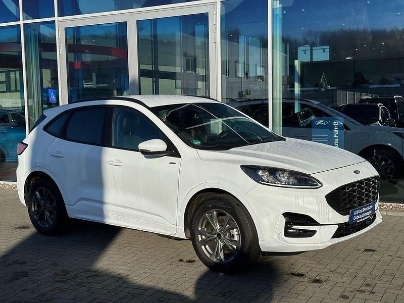 Frozen white weiß Gebraucht 2022 Ford Kuga ST-Line X SUV | 27.790 € (Fairer Preis) - Bild 1/4