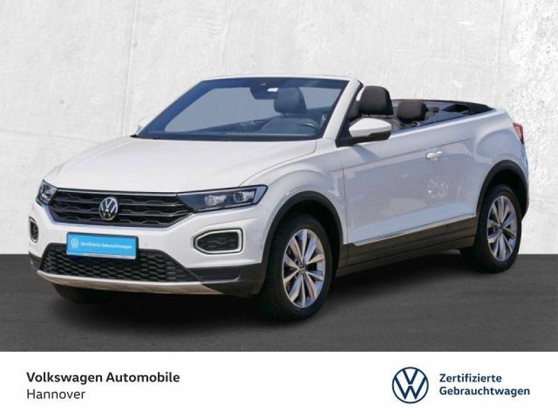 Pure white schwarz Gebraucht 2021 VW T-Roc Cabriolet Style Cabrio | 21.980 € (Fairer Preis) - Bild 1/3