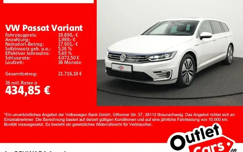 Gebraucht VW Passat GTE 218 PS (160 kW) 2018 Weiß Kombi