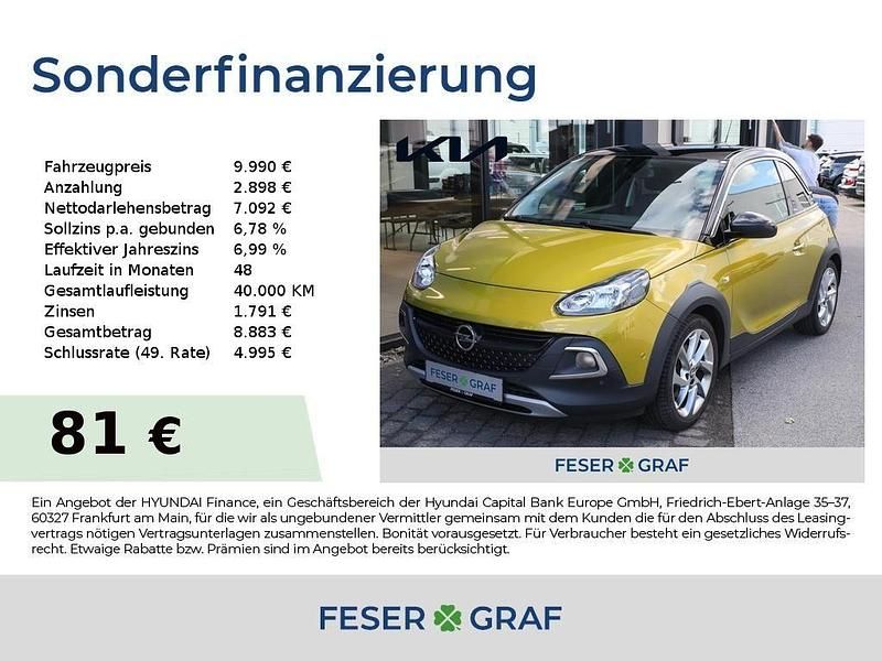 Gelb Gebraucht 2017 Opel Adam Rocks Rocks Kleinwagen | 9.990 € (Fairer Preis) - Bild 1/4