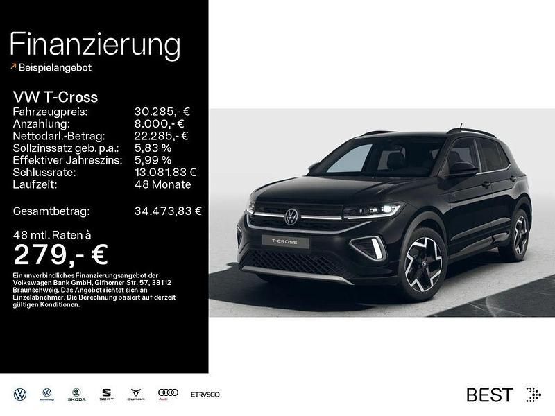 Gebraucht VW T-Cross R-line 116 PS (85 kW) 2026 Schwarz SUV