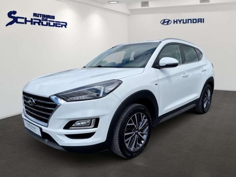 Polar white / sol Gebraucht 2020 Hyundai Tucson Style SUV | 23.900 € (Teuer) - Bild 1/4
