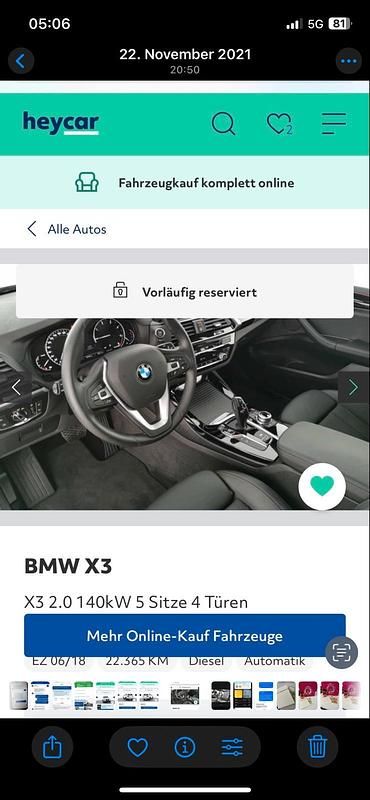 Gebraucht BMW X3 xLine 190 PS (139 kW) 2018 Weiß SUV