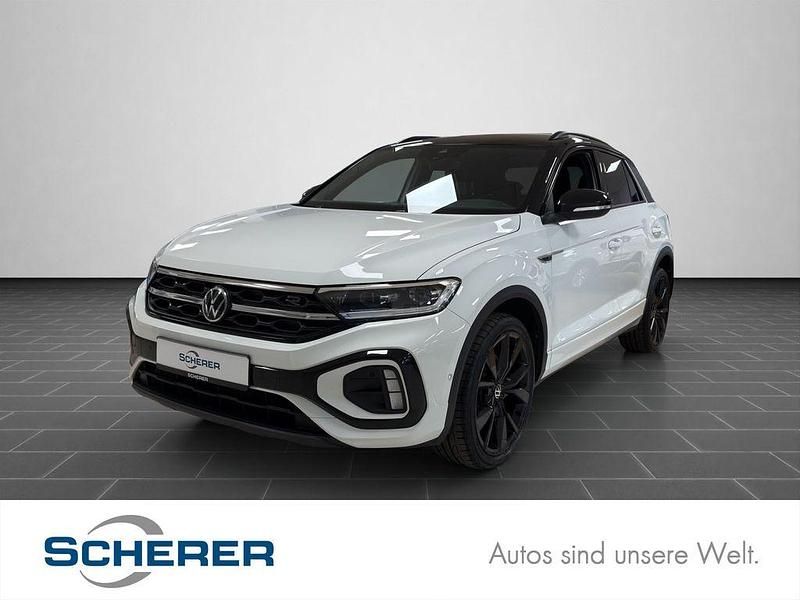 Pure white deep black perleffekt (metallic) Gebraucht 2022 VW T-Roc R-line SUV | 25.400 € (Guter Preis) - Bild 1/4