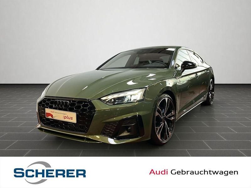 Distriktgrün metallic Gebraucht 2025 Audi A5 S-Line Coupé | 40.300 € (Superpreis) - Bild 1/4