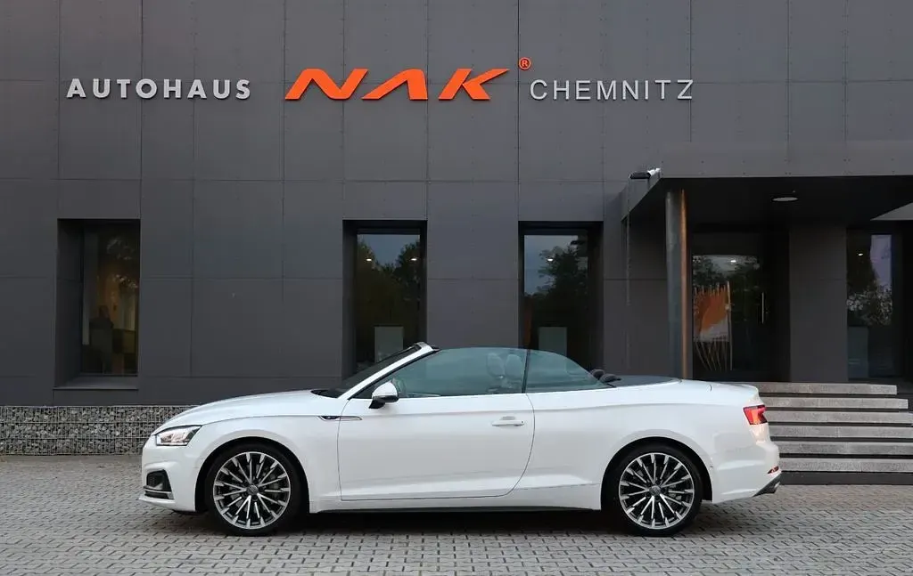 Usata Audi A5 Cabriolet S-line plus 252 CV (185 kW) 2017 Bianco Cabrio