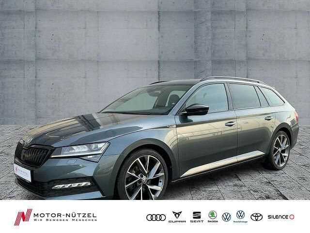 Quarzgrau metallic Gebraucht 2021 Skoda Superb SportLine Kombi | 34.930 € (Teuer) - Bild 1/2