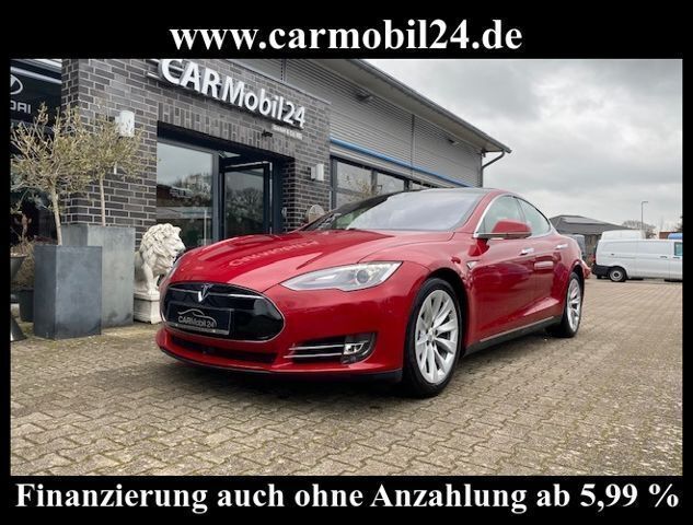 Rot Gebraucht 2015 Tesla Model S Limousine | 27.400 € (Teuer) - Bild 1/4