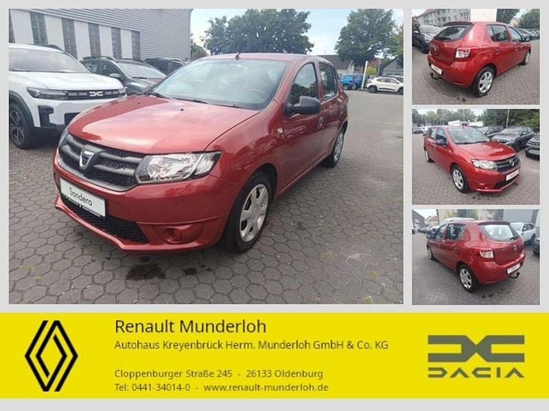 Feuerrot Gebraucht 2015 Dacia Sandero Ambiance Kleinwagen | 6.950 € (Fairer Preis) - Bild 1/4