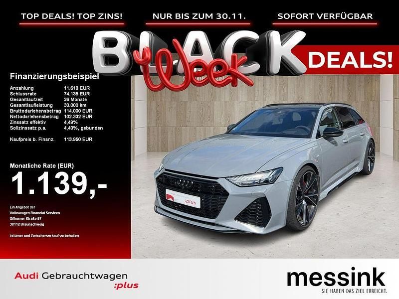 Grau Gebraucht 2023 Audi RS6 Sport Kombi | 113.950 € (Fairer Preis) - Bild 1/4